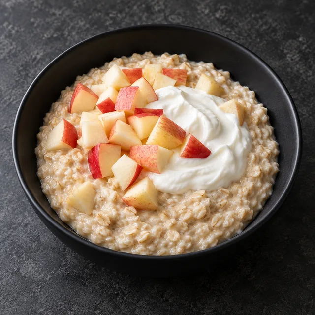 Illustrative serving of Whey Oats Yogurt Bowl